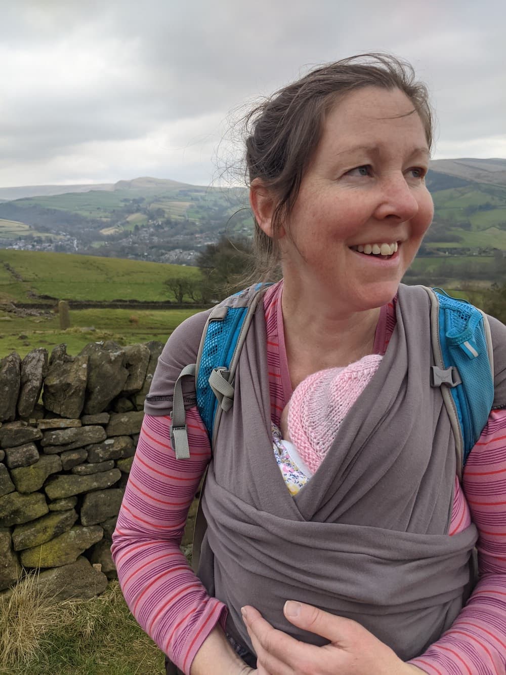 Me, in my favourite place, the countryside, with the wind on my face.